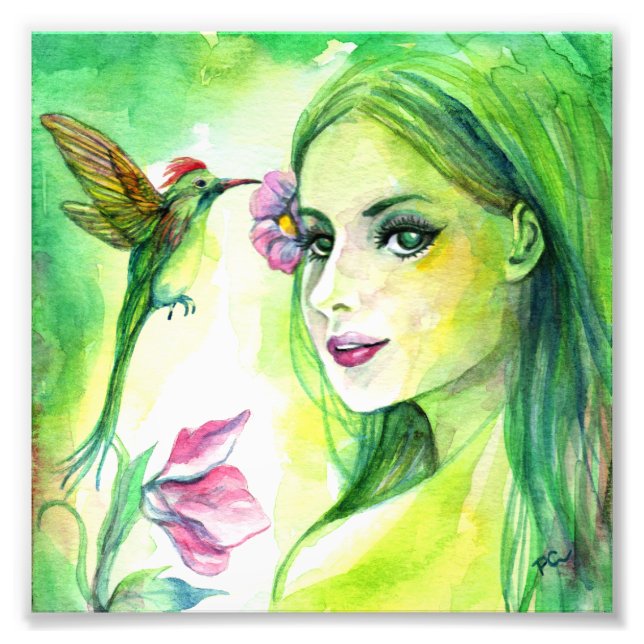 Hummingbird Photo Print (Front)