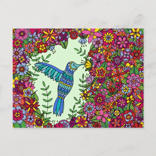 Hummingbird Postcard (Front)