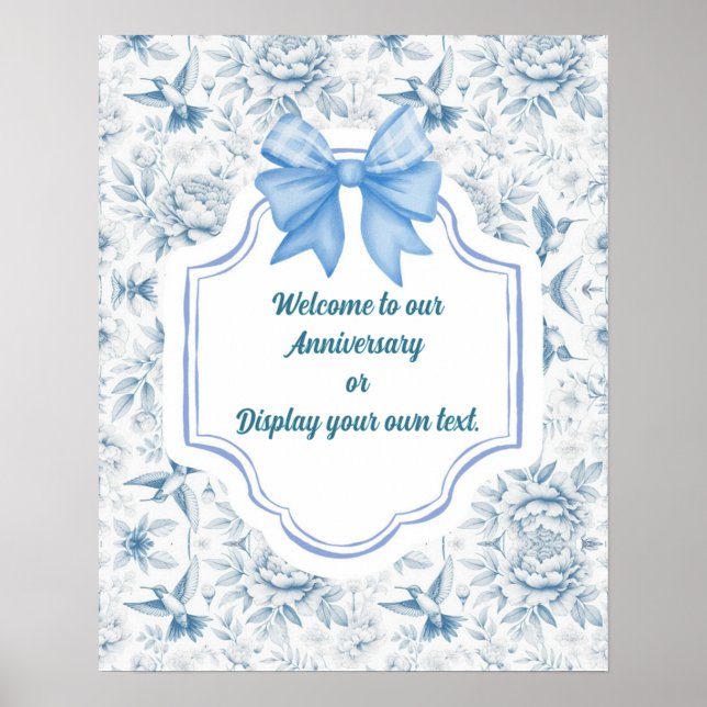 Hummingbird Poster for Celebrations (Front)