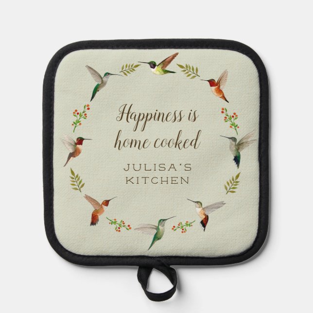 Hummingbird Pot Holder (Front)
