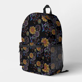 Hummingbird Printed Backpack