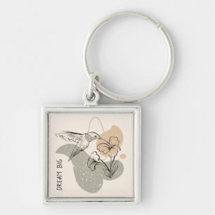 Hummingbird Printed Keychain