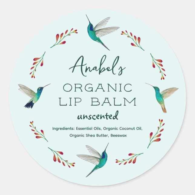 Hummingbird  Product label (Front)