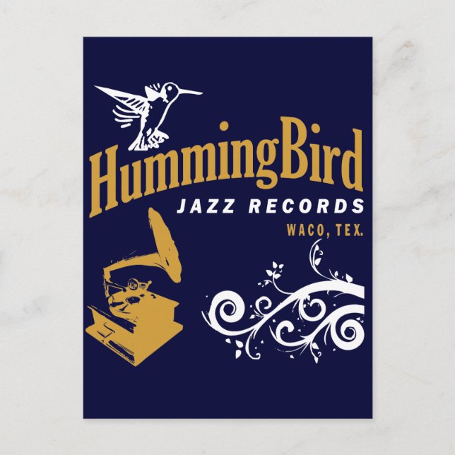 Hummingbird Records Postcard (Front)