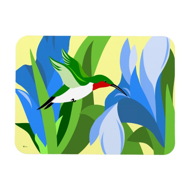 Hummingbird Rectangular Magnets (Horizontal)