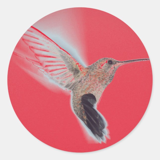 HUMMINGBIRD RED Sticker (Front)