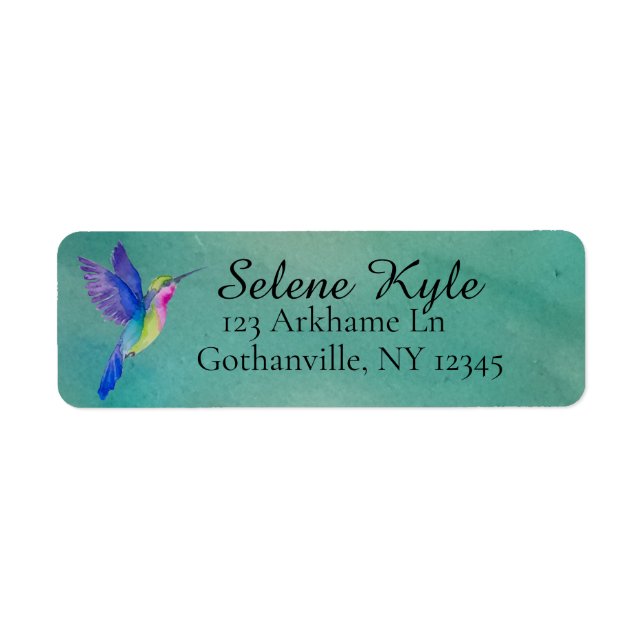 Hummingbird Return Address Labels (Front)