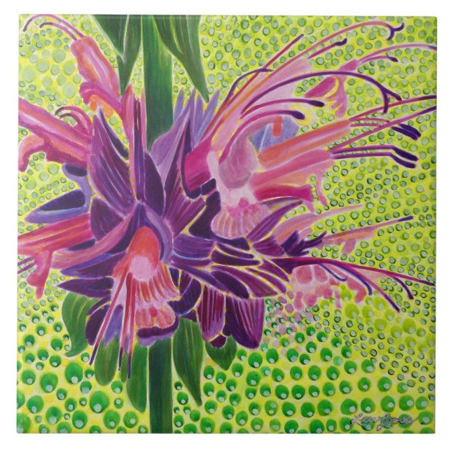 Hummingbird Sage Ceramic Tile (Front)