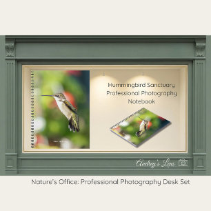 Hummingbird Sanctuary Professional Photography  Notebook