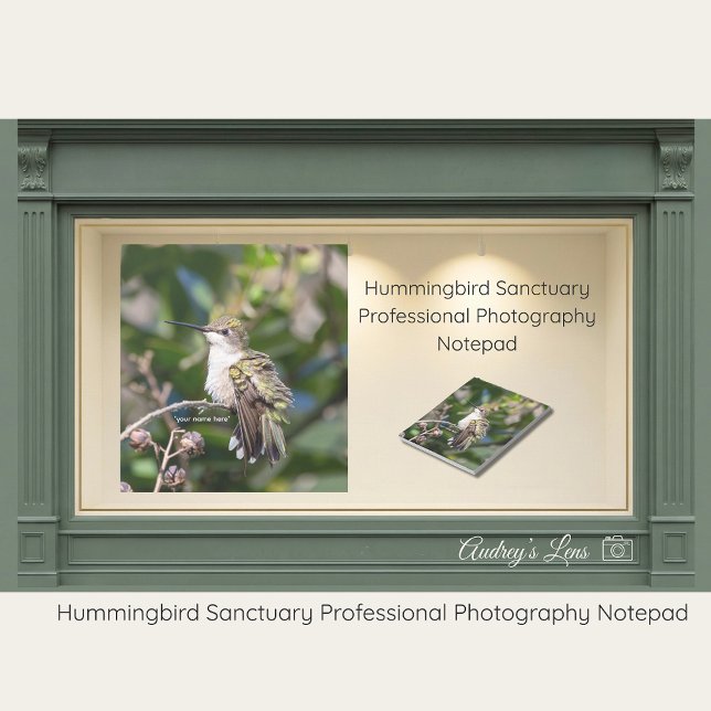 Hummingbird Sanctuary Professional Photography  Notepad (Creator Uploaded)