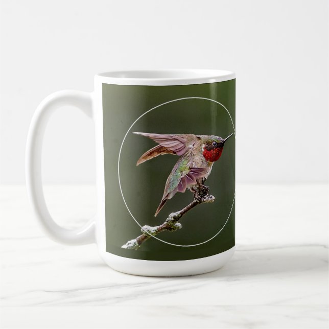 Hummingbird Stretches  Coffee Mug (Left)