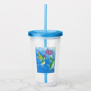 Hummingbird: Stylized Acrylic Tumbler