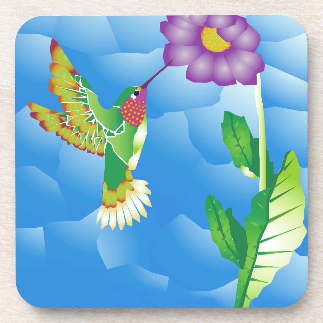 Hummingbird:  Stylized Coaster (Front)