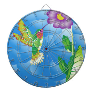 Hummingbird: Stylized Dartboard