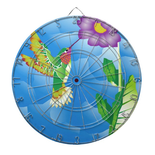 Hummingbird:  Stylized Dartboard (Front)