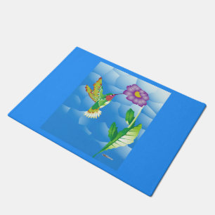 Hummingbird:  Stylized Doormat
