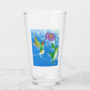 Hummingbird: Stylized Glass