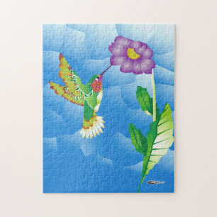 Hummingbird:  Stylized Jigsaw Puzzle