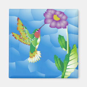 Hummingbird: Stylized Magnet