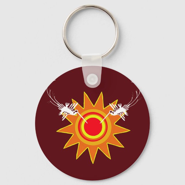 Hummingbird Sun Keychain (Front)