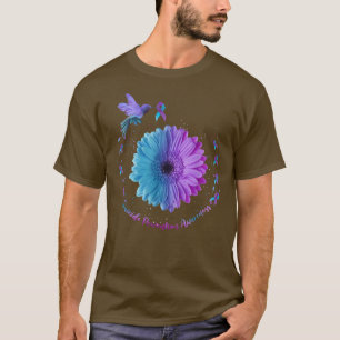 Hummingbird Sunflower Ribbon Suicide Prevention T-Shirt