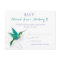 Hummingbird Swirl RSVP Postcard