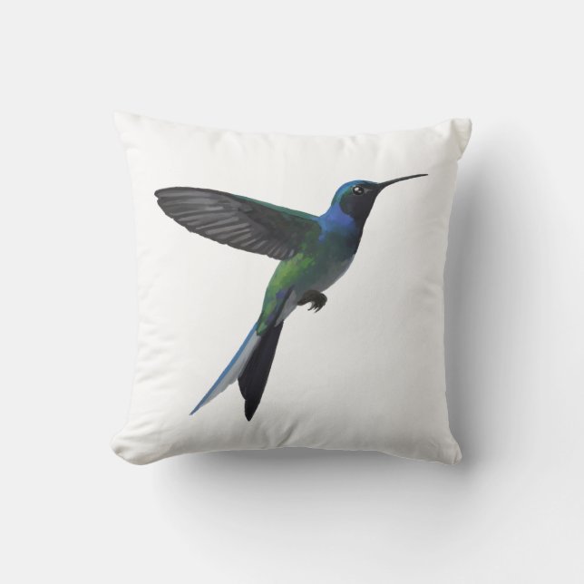 Hummingbird Throw Pillow (Front)