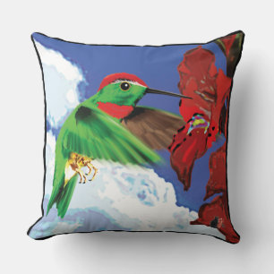 Hummingbird Throw Pillow