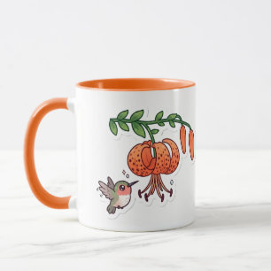 Hummingbird & Tiger Lily  Mug