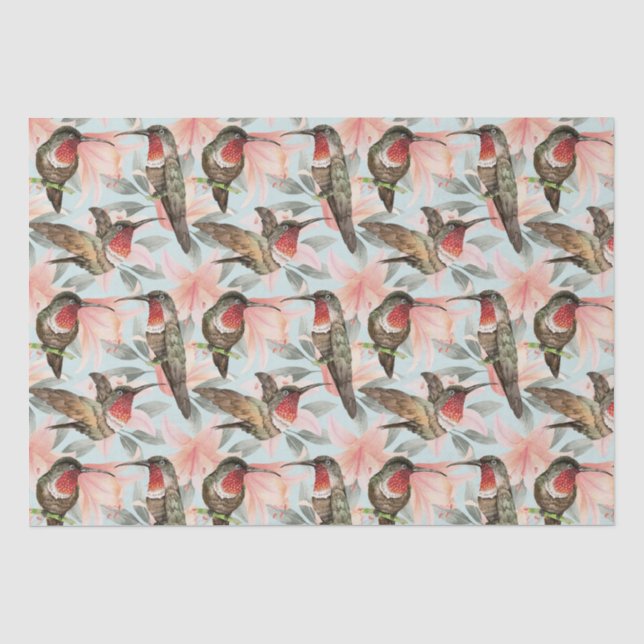 Hummingbird  tissue paper (Front)