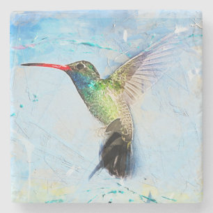 Hummingbird Trivet, Bird Tile Trivet Stone Coaster