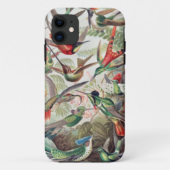 Hummingbird, Trochilidae Kolibris by Ernst Haeckel Case-Mate iPhone Case (Back)