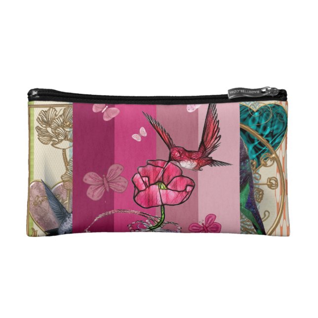 “hummingbird trusses " cosmetic bag (Front)
