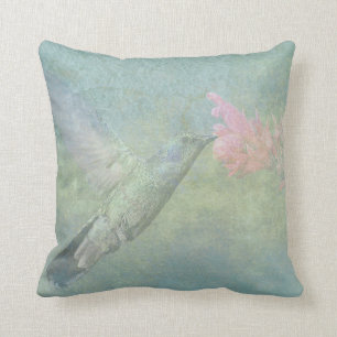 Hummingbird Tune Throw Pillow
