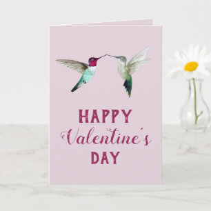 Hummingbird Valentine's Day Card