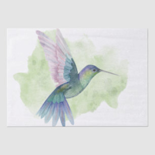 Hummingbird Watercolor Art Tissue Paper