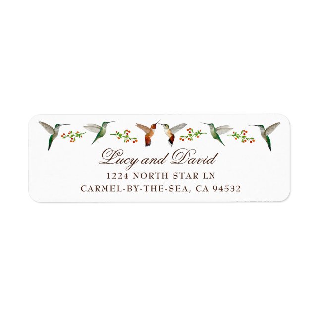 Hummingbird Wedding (Front)