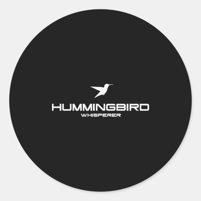 Hummingbird Whisperer Shirt Hummingbird Gift Men W Classic Round Sticker (Front)