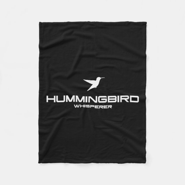 Hummingbird Whisperer Shirt Hummingbird Gift Men W Fleece Blanket (Front)