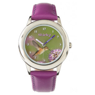 Hummingbird Wildflowers Girls Watch