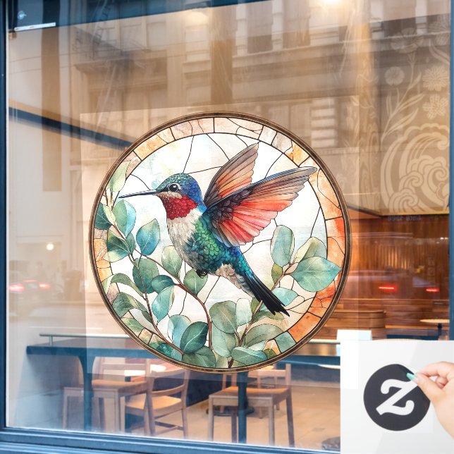 Hummingbird Window Cling (Cafe Window)
