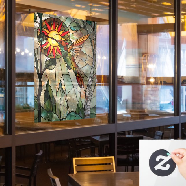 Hummingbird Window Cling (Restaurant Window)