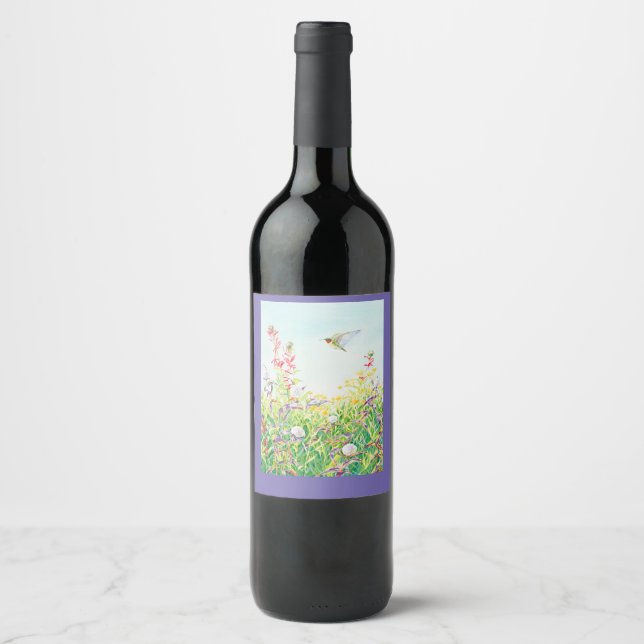 Hummingbird wine label (Front)