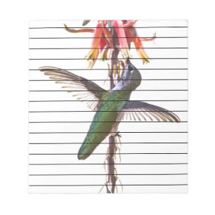 Hummingbird wings notepad