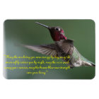 Hummingbird with Apache Saying