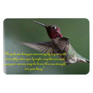 Hummingbird with Apache Saying Magnet