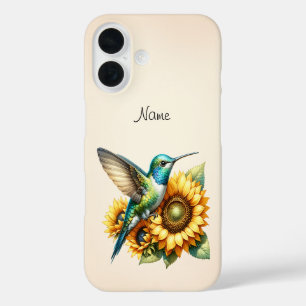 Hummingbird with Flowers Case-Mate iPhone Case