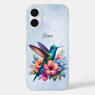 Hummingbird with Flowers Case-Mate iPhone Case