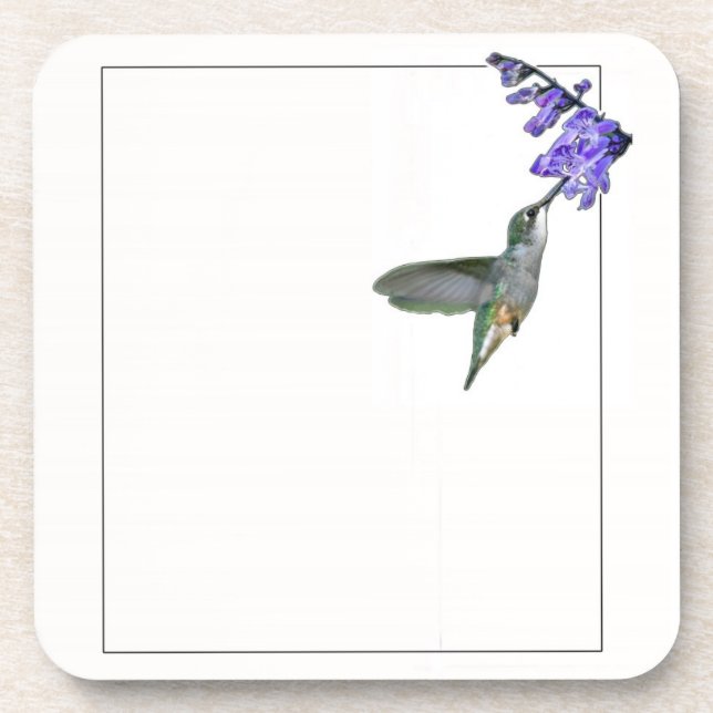 Hummingbird with Mona Lavender Coaster (Front)