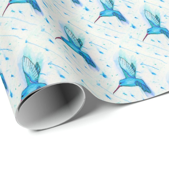 Hummingbird Wrapping Paper (Roll Corner)
